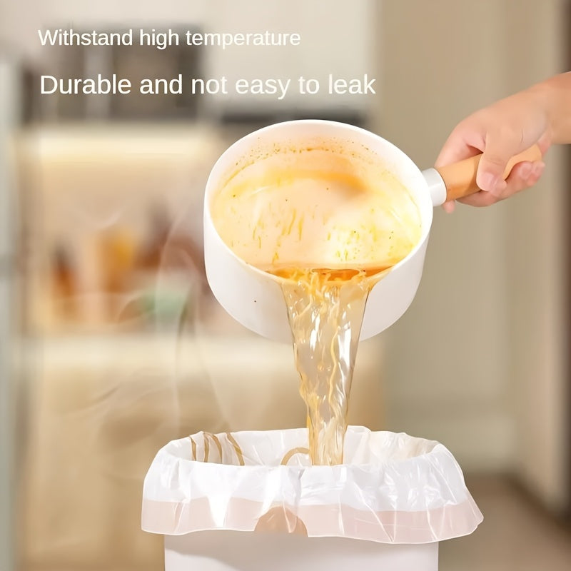1\u002F2 Rolls, 50\u002F100pcs, 4 Gallon, White Rabbit Drawstring Trash Bags, Thick Large Size, Multi-Purpose High-Density Polyethylene Disposable Bags, Suitable for Kitchen, Bathroom, Bedroom, Living Room And Toilet