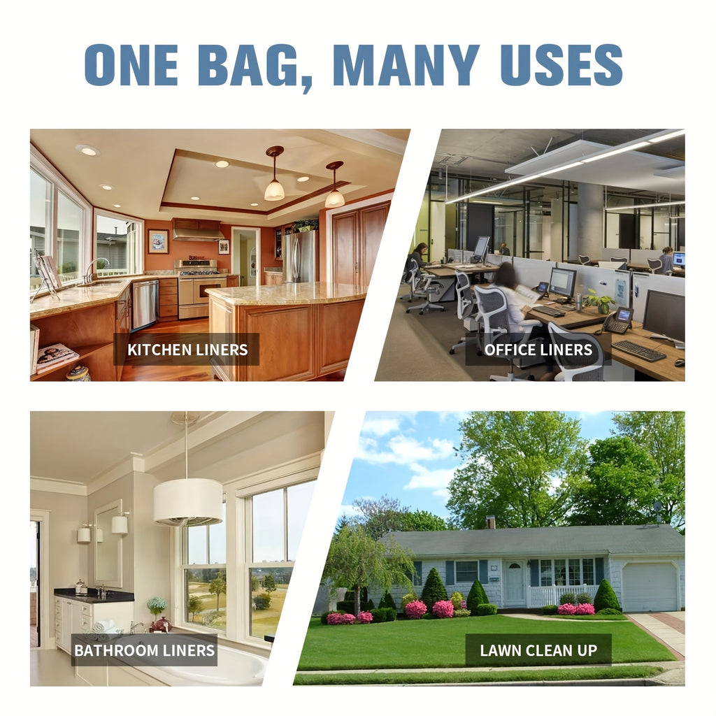 100\u002F 300pcs Heavy-Duty 4\u002F13 Gal Commercial Trash Bags, Leak-Proof Industrial-Grade Drawstring Liners For Restaurants, Offices, High-Traffic Areas & Facility Maintenance - Extra Thick Tear-Resistant Garbage Bags For Hospitality, 4\u002F 12