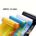40pcs (2 Rolls) \u002F 100pcs (5 Rolls) \u002F 200pcs (10 Rolls) Drawstring Trash Bags - Suitable for Household, Kitchen, Bedroom Garbage Disposal, Trash Can Liners - 4 Gallon