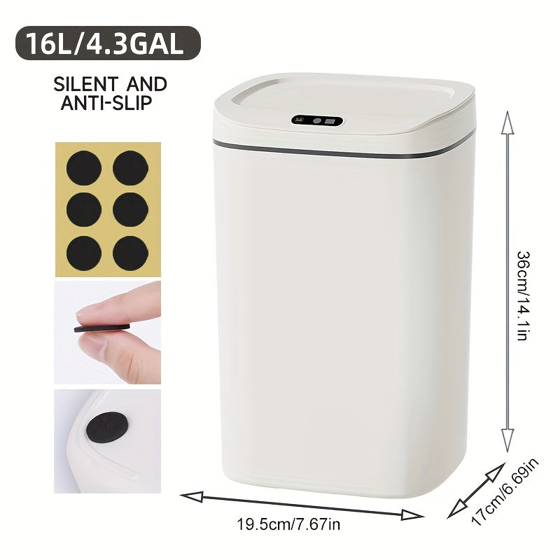 Hands-Free Smart Trash Can with Motion, Sealing Lid & Odor-Blocking Technology, Touchless Operation for \u002FOffice\u002F\u002FBathroom, Trash Bin (Easy Clean, Durable Design)