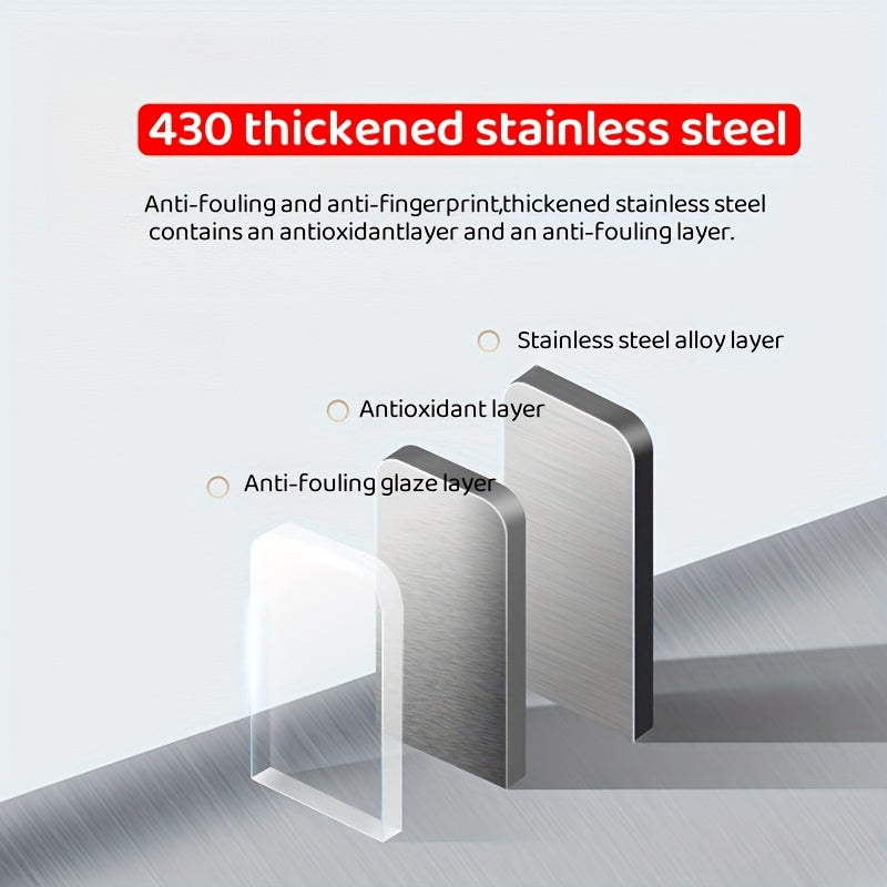 Stainless Steel Intelligent Induction Garbage Can - 9L\u002F30L\u002F40L Household Kitchen Covered Bidirectional Open Lid