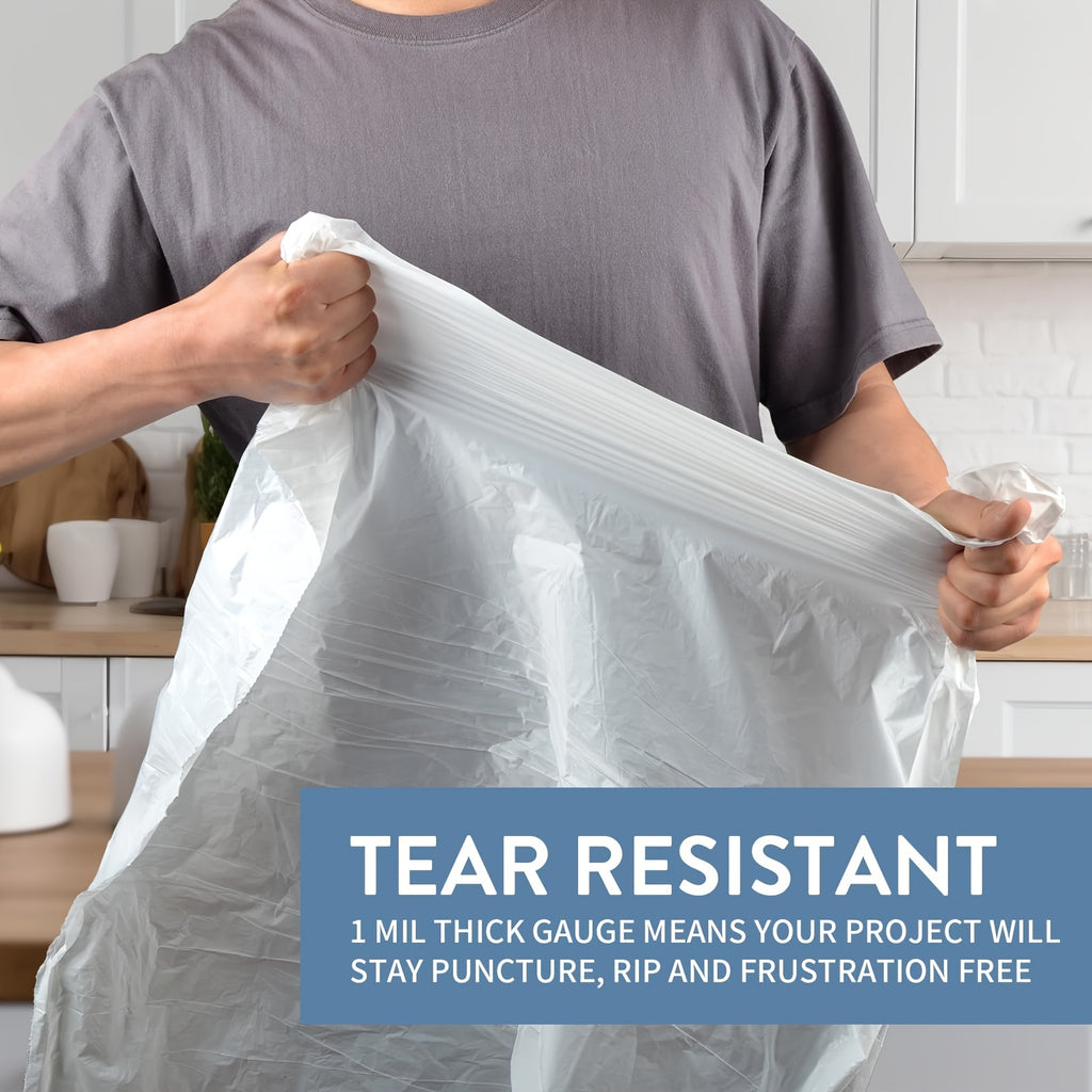 100\u002F 300pcs Heavy-Duty 4\u002F13 Gal Commercial Trash Bags, Leak-Proof Industrial-Grade Drawstring Liners For Restaurants, Offices, High-Traffic Areas & Facility Maintenance - Extra Thick Tear-Resistant Garbage Bags For Hospitality, 4\u002F 12