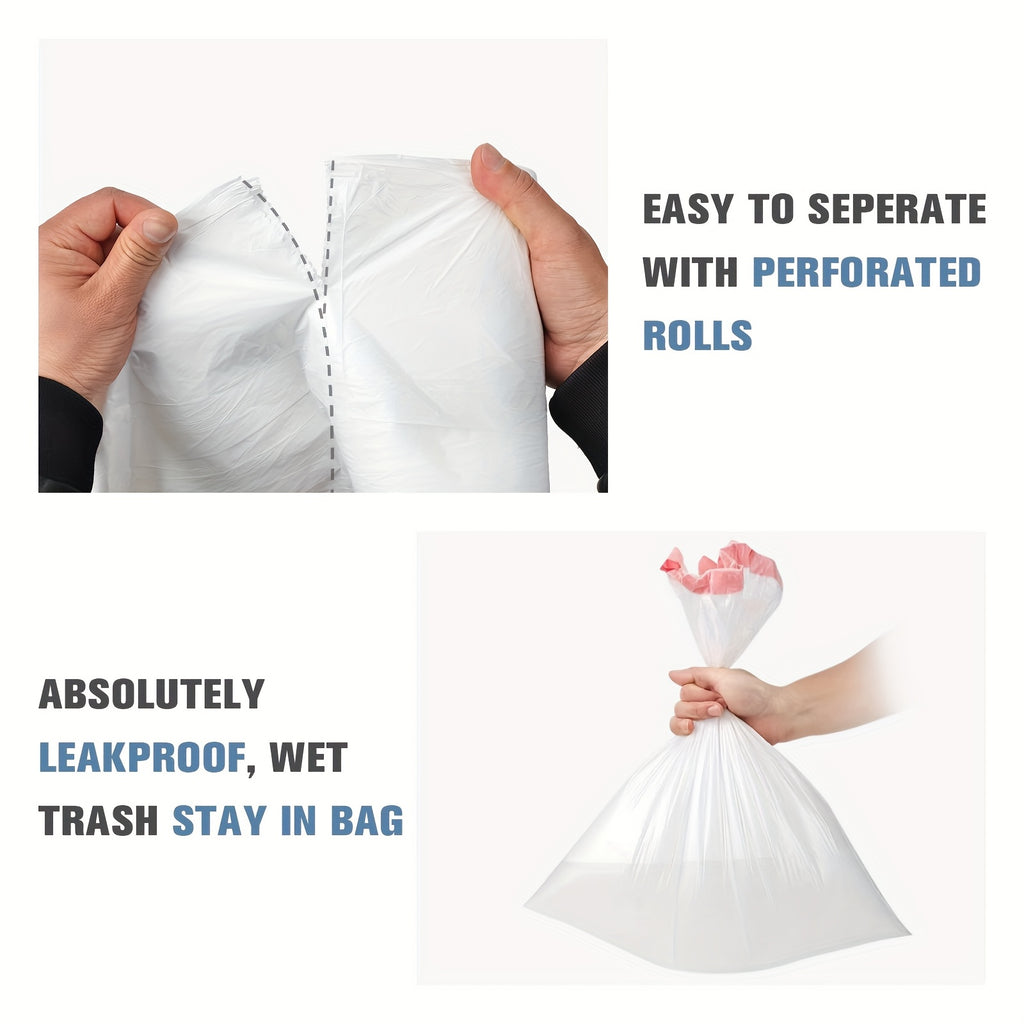 100\u002F 300pcs Heavy-Duty 4\u002F13 Gal Commercial Trash Bags, Leak-Proof Industrial-Grade Drawstring Liners For Restaurants, Offices, High-Traffic Areas & Facility Maintenance - Extra Thick Tear-Resistant Garbage Bags For Hospitality, 4\u002F 12