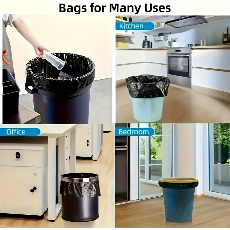 100\u002F 60\u002F 20pcs Heavy-Duty Thickened Garbage Bags - Ultra-High Strength Tear-Resistant Black Trash Bags with Odor-Proof Design, Heavy-Duty PP Material, Ideal for Home, Office, And Daily Waste Disposal, Garbage Bags for Home, Office Waste