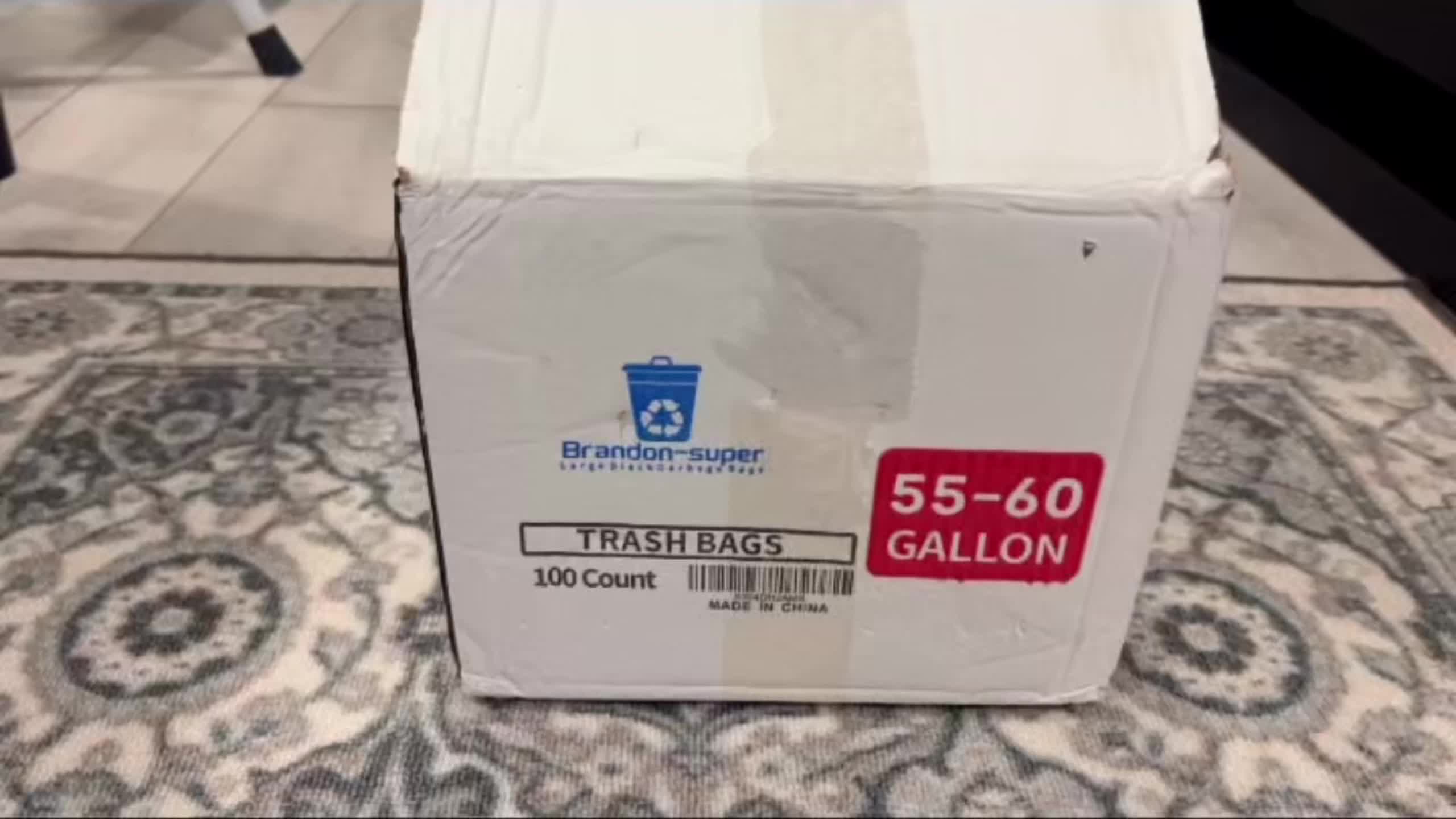 65 Gallon Plus-thickened Heavy Duty Garbage Bag, Tear Resistant, 25pcs(1 Roll)\u002F50pcs(2 Rolls)\u002F100pcs(4 Rolls)\u002F150 Pcs(6 Rolls) Black Lawn & Leaf Bag, Suitable for Yard Garbage Storage, Garbage Disposal, Outdoor Camping Garbage Collection