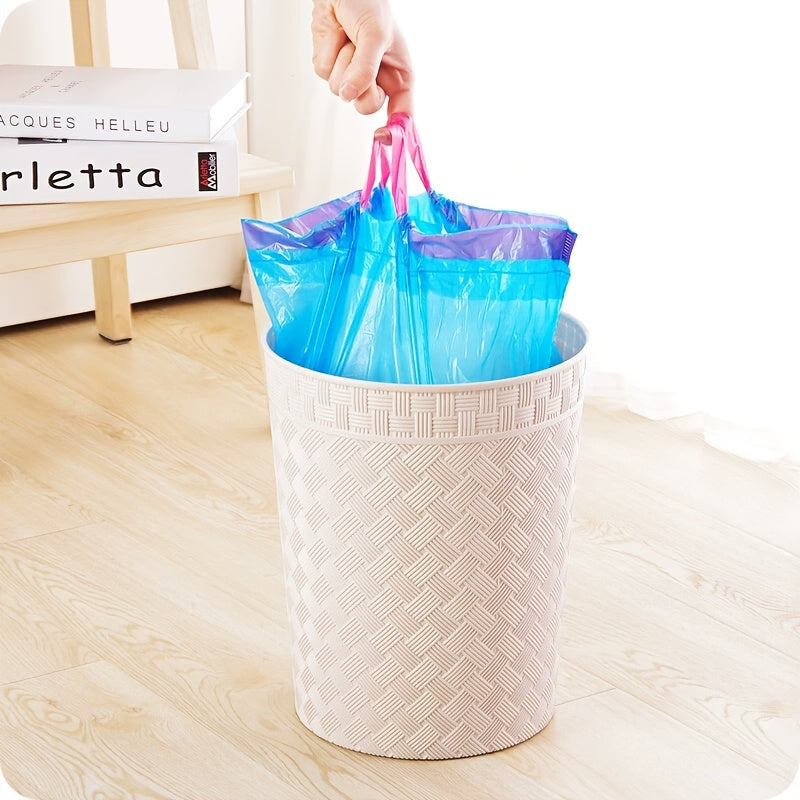40pcs (2 Rolls) \u002F 100pcs (5 Rolls) \u002F 200pcs (10 Rolls) Drawstring Trash Bags - Suitable for Household, Kitchen, Bedroom Garbage Disposal, Trash Can Liners - 4 Gallon