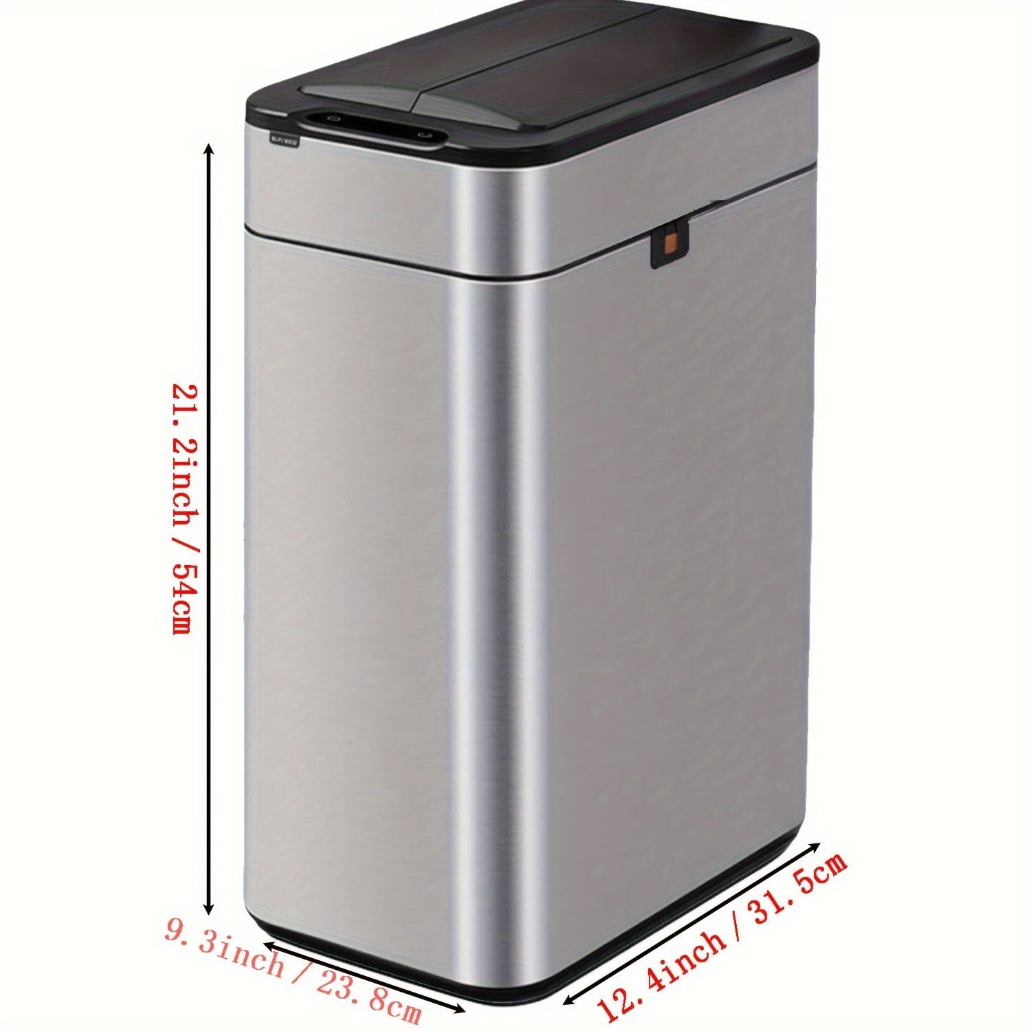 Stainless Steel Intelligent Induction Garbage Can - 9L\u002F30L\u002F40L Household Kitchen Covered Bidirectional Open Lid