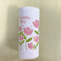 100 Packs of Lavender-Scented Thickened Large-Size Drawstring Trash Bags - High-Density Polyethylene (HDPE), Multi-Purpose Disposable Storage Bags, Suitable for Kitchen, Bathroom, Bedroom, Living Room, Toilet - Pink-Yellow Floral Pattern with \