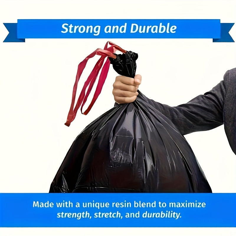 100\u002F 60\u002F 20pcs Heavy-Duty Thickened Garbage Bags - Ultra-High Strength Tear-Resistant Black Trash Bags with Odor-Proof Design, Heavy-Duty PP Material, Ideal for Home, Office, And Daily Waste Disposal, Garbage Bags for Home, Office Waste