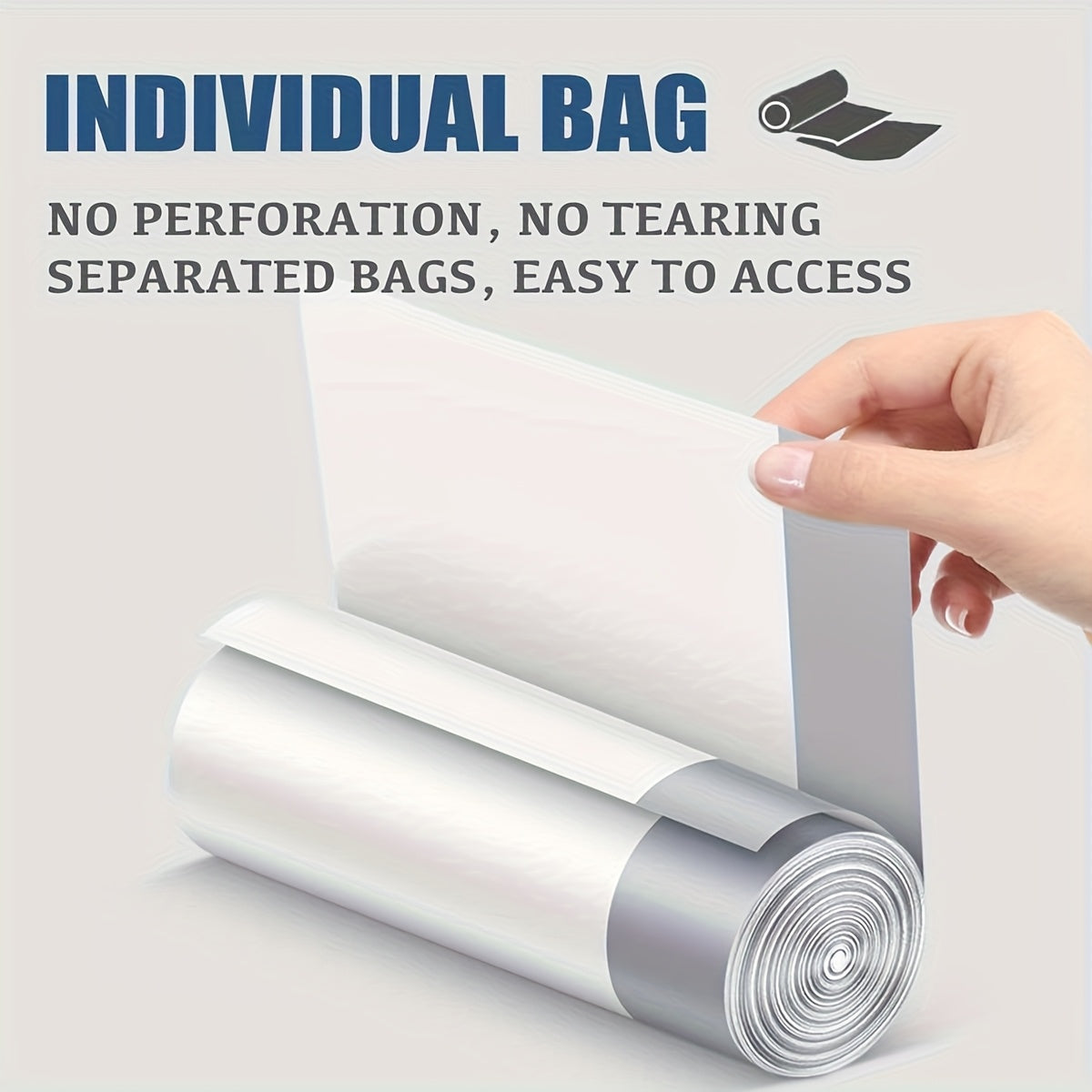 100-Pack\u002F 4 Rolls Heavy Duty 8\u002F 13 Gal Drawstring Trash Bags - Leak-Proof Commercial-Grade Garbage Liners for Restaurants, Offices & High-Traffic Areas - Extra Thick Tear-Resistant Design