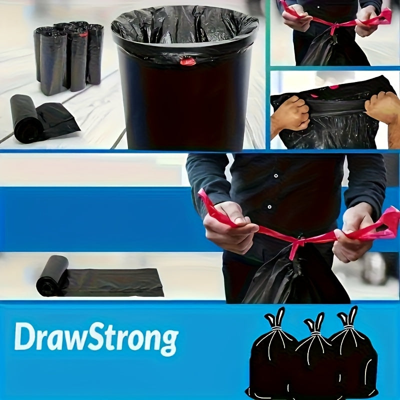 100\u002F 60\u002F 20pcs Heavy-Duty Thickened Garbage Bags - Ultra-High Strength Tear-Resistant Black Trash Bags with Odor-Proof Design, Heavy-Duty PP Material, Ideal for Home, Office, And Daily Waste Disposal, Garbage Bags for Home, Office Waste