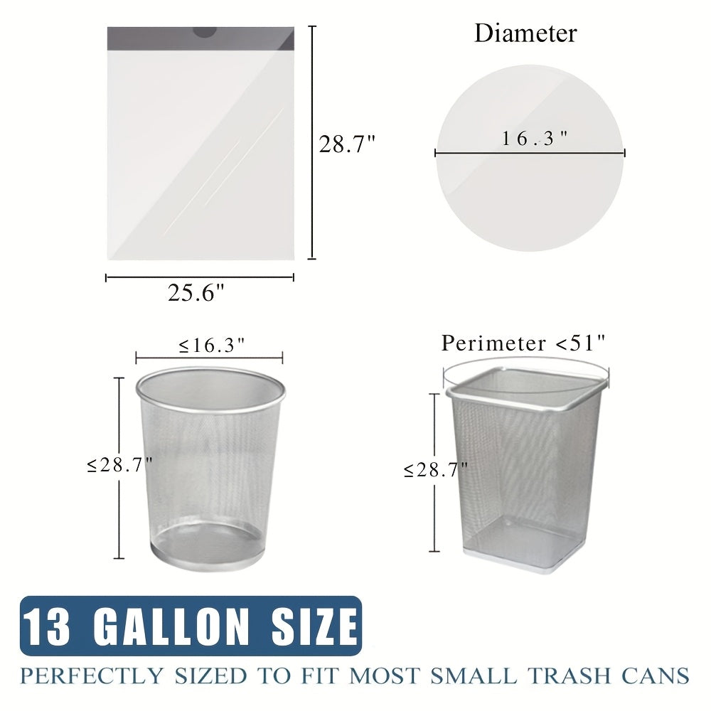 100-Pack\u002F 4 Rolls Heavy Duty 8\u002F 13 Gal Drawstring Trash Bags - Leak-Proof Commercial-Grade Garbage Liners for Restaurants, Offices & High-Traffic Areas - Extra Thick Tear-Resistant Design