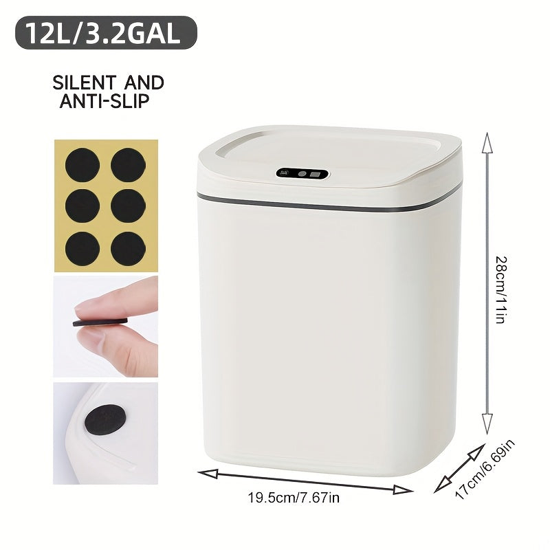 Hands-Free Smart Trash Can with Motion, Sealing Lid & Odor-Blocking Technology, Touchless Operation for \u002FOffice\u002F\u002FBathroom, Trash Bin (Easy Clean, Durable Design)