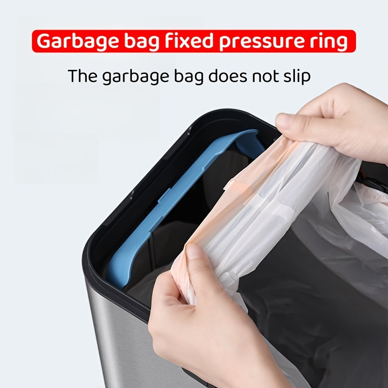 Stainless Steel Intelligent Induction Garbage Can - 9L\u002F30L\u002F40L Household Kitchen Covered Bidirectional Open Lid