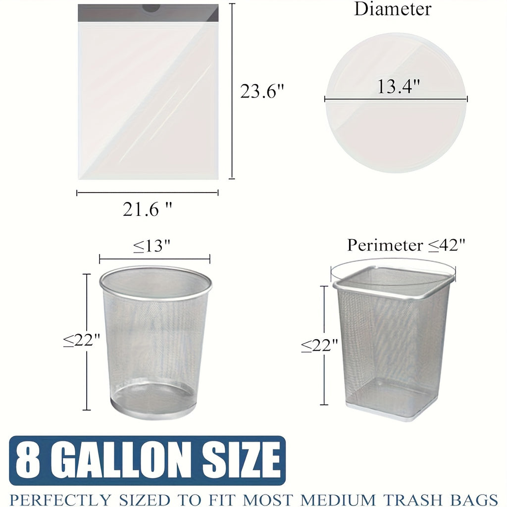 100-Pack\u002F 4 Rolls Heavy Duty 8\u002F 13 Gal Drawstring Trash Bags - Leak-Proof Commercial-Grade Garbage Liners for Restaurants, Offices & High-Traffic Areas - Extra Thick Tear-Resistant Design
