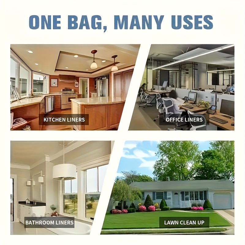 100\u002F 60\u002F 20pcs Heavy-Duty Thickened Garbage Bags - Ultra-High Strength Tear-Resistant Black Trash Bags with Odor-Proof Design, Heavy-Duty PP Material, Ideal for Home, Office, And Daily Waste Disposal, Garbage Bags for Home, Office Waste