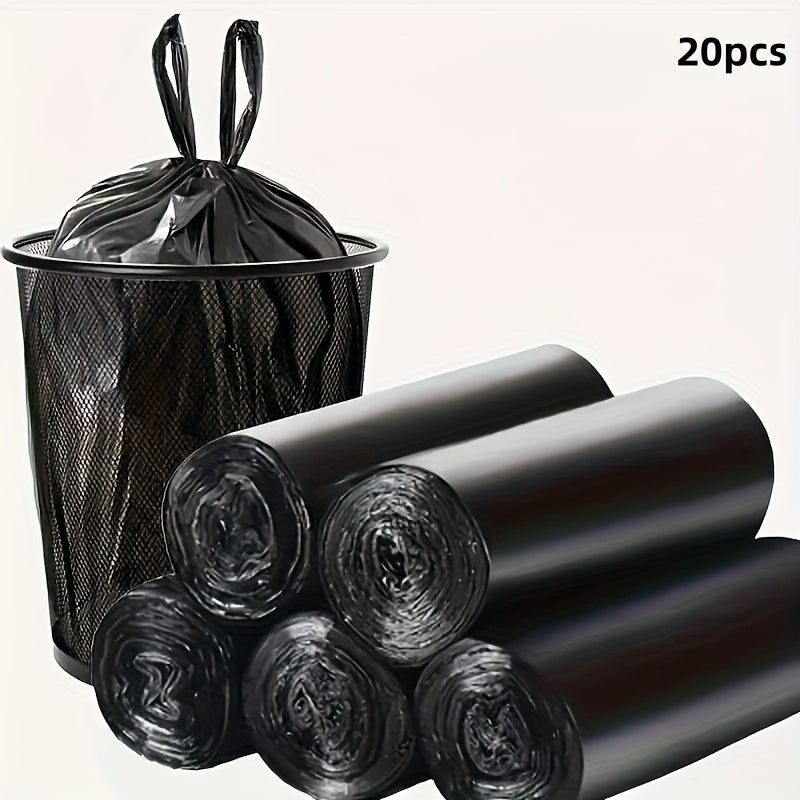 100\u002F 60\u002F 20pcs Heavy-Duty Thickened Garbage Bags - Ultra-High Strength Tear-Resistant Black Trash Bags with Odor-Proof Design, Heavy-Duty PP Material, Ideal for Home, Office, And Daily Waste Disposal, Garbage Bags for Home, Office Waste