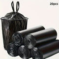 100\u002F 60\u002F 20pcs Heavy-Duty Thickened Garbage Bags - Ultra-High Strength Tear-Resistant Black Trash Bags with Odor-Proof Design, Heavy-Duty PP Material, Ideal for Home, Office, And Daily Waste Disposal, Garbage Bags for Home, Office Waste