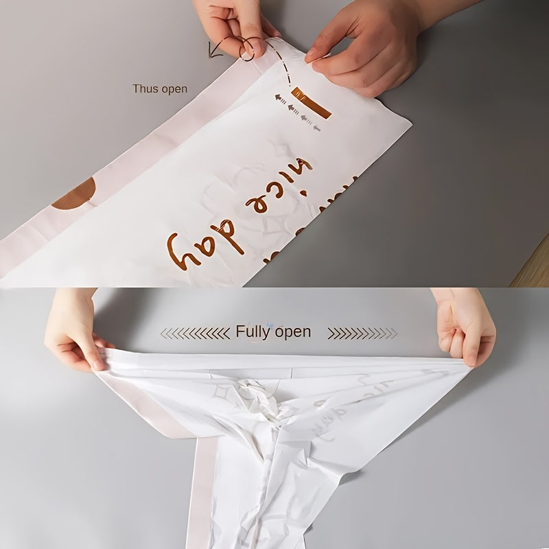1\u002F2 Rolls, 50\u002F100pcs, 4 Gallon, White Rabbit Drawstring Trash Bags, Thick Large Size, Multi-Purpose High-Density Polyethylene Disposable Bags, Suitable for Kitchen, Bathroom, Bedroom, Living Room And Toilet